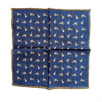 Cep MendiliCMC2813Kaz Desenli Yün ve İpek Cep Mendili 