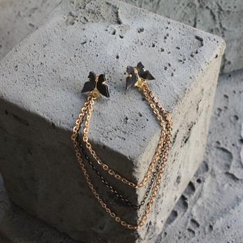 Kelebek Figürlü Gömlek Yaka İğnesi