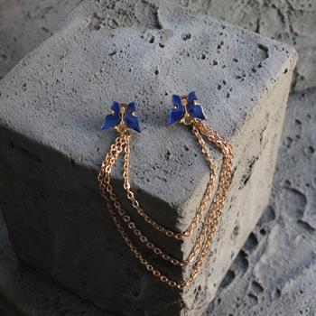 Kelebek Figürlü Gömlek Yaka İğnesi