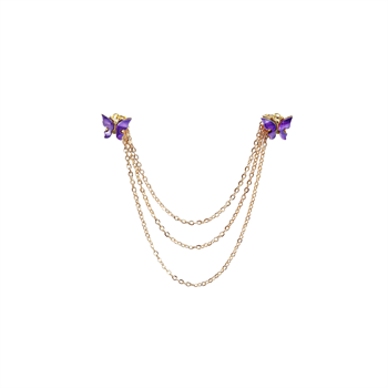 Kelebek Figürlü Gömlek Yaka İğnesi