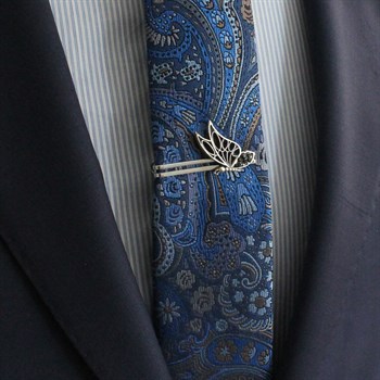 Kelebek Figürlü Kravat İğnesi