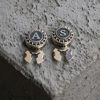 Kişiye Özel Harfli Geçmeli Kol Düğmesi