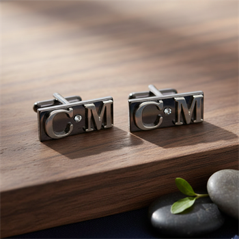 Kişiye Özel Harfli Klasik Kol Düğmesi