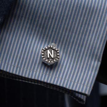 Kişiye Özel Harfli Klasik Kol Düğmesi