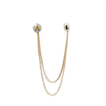 Kişiye Özel Sedef Doğal Taş Ceket Yaka İğnesi