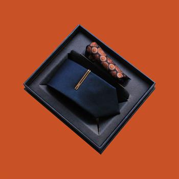 Kravat Cep Mendili Kravat İğnesi Hediye Seti