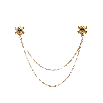 Kurukafa Figürlü Gömlek Yaka İğnesi