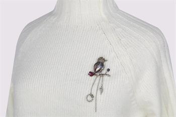 Kuş Figürlü Ceket Yaka Broşu