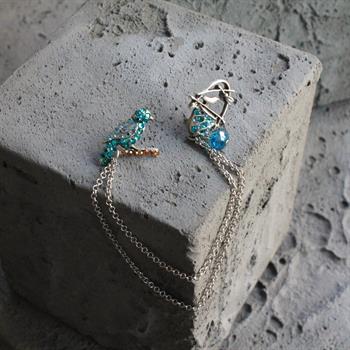 Kuş Figürlü Gömlek Yaka İğnesi