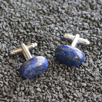 Lapis Doğal Taşlı Klasik Kol Düğmesi 