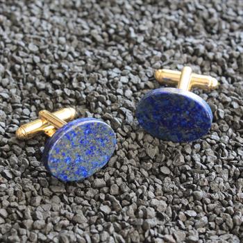 Lapis Doğal Taşlı Klasik Kol Düğmesi 