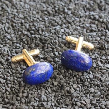 Lapis Doğal Taşlı Klasik Kol Düğmesi 