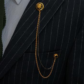 Medusa Figürlü Ceket Yaka İğnesi