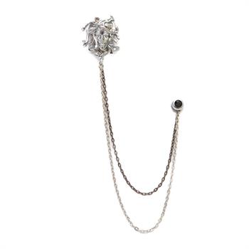 Medusa Figürlü Ceket Yaka İğnesi