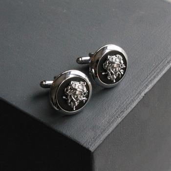 Medusa Figürlü Kol Düğmesi 