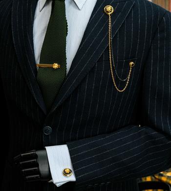 Medusa Figürlü Kol Düğmesi 