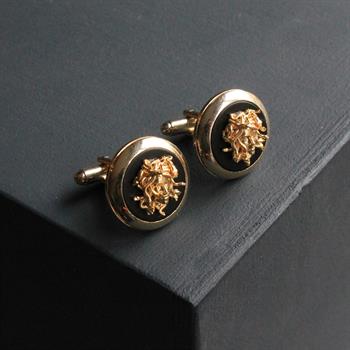 Medusa Figürlü Kol Düğmesi 