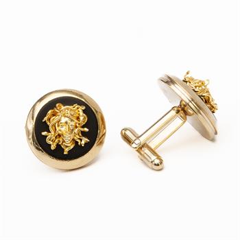 Medusa Figürlü Kol Düğmesi 
