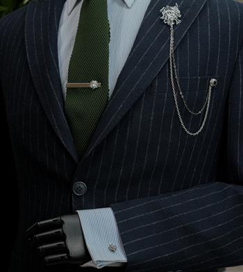 Medusa Figürlü Kol Düğmesi 