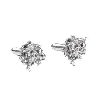 Medusa Figürlü Kol Düğmesi 