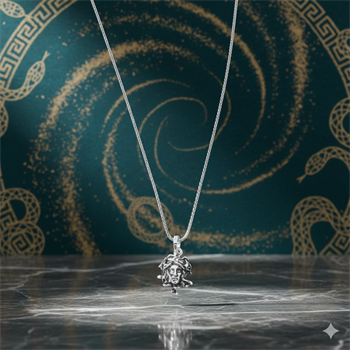 Medusa Gümüş Kolye