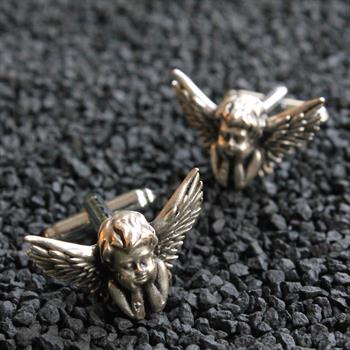 Melek Figürlü Klasik Kol Düğmesi