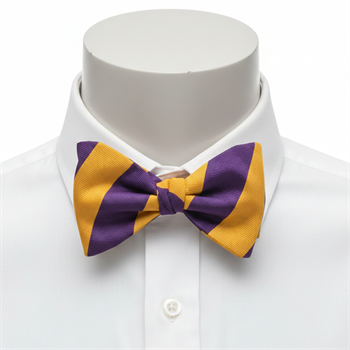 Mor / Sarı Renkli Açık Papyon