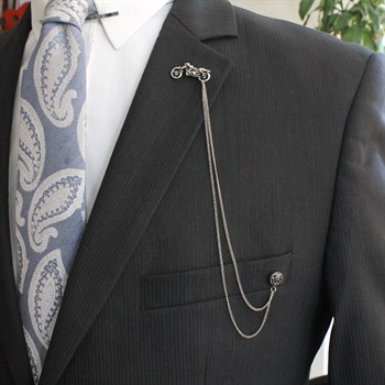 Motorsiklet Figürlü Ceket Yaka İğnesi