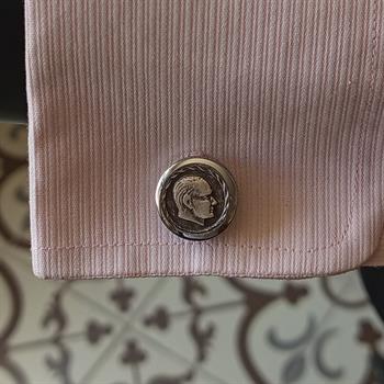 Mustafa Kemal Atatürk Figürlü Klasik Kol Düğmesi