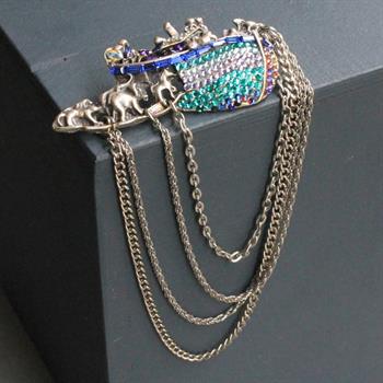 Nuhun Gemisi Figürlü Ceket Yaka Broşu