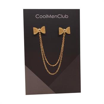 Papyon Figürlü Gömlek Yaka İğnesi ve Düğmesi Seti