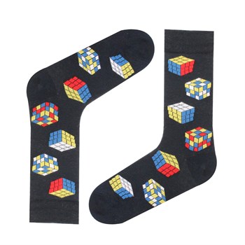 ÇorapCMC9363Rubik Küp Desenli Çorap