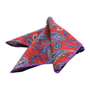 Şal Desenli Cep Mendili