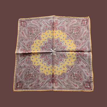 Şal Desenli Cep Mendili