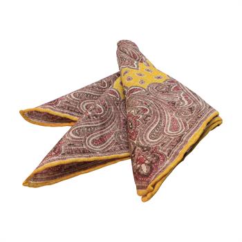 Şal Desenli Cep Mendili