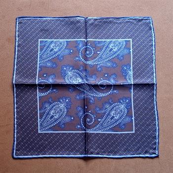 Şal Desenli İpek Cep Mendili