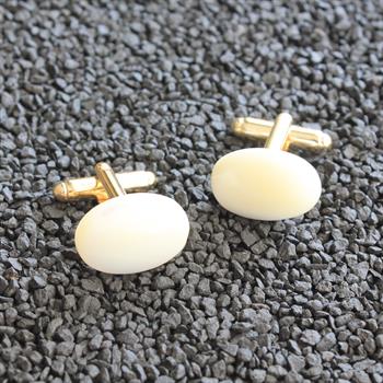 Sedef Doğal Taşlı Klasik Kol Düğmesi 