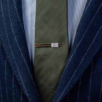 Sedef Taşlı Kravat İğnesi