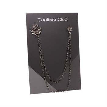 Yaprak Figürlü Ceket Yaka İğnesi