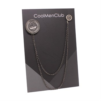 Yelkenli Figürlü Ceket Yaka İğnesi