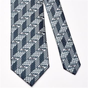 Yeşil Desenli İpek Kravat