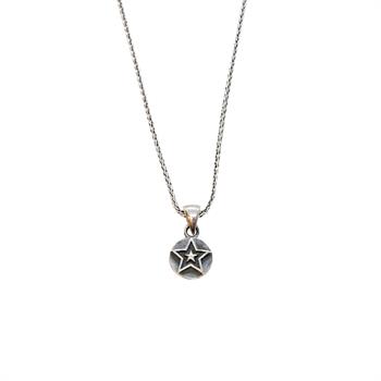 Yıldız Desenli Gümüş Kolye