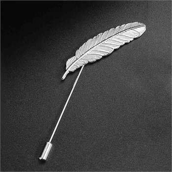 Kuş Tüyü Yaka İğnesi 