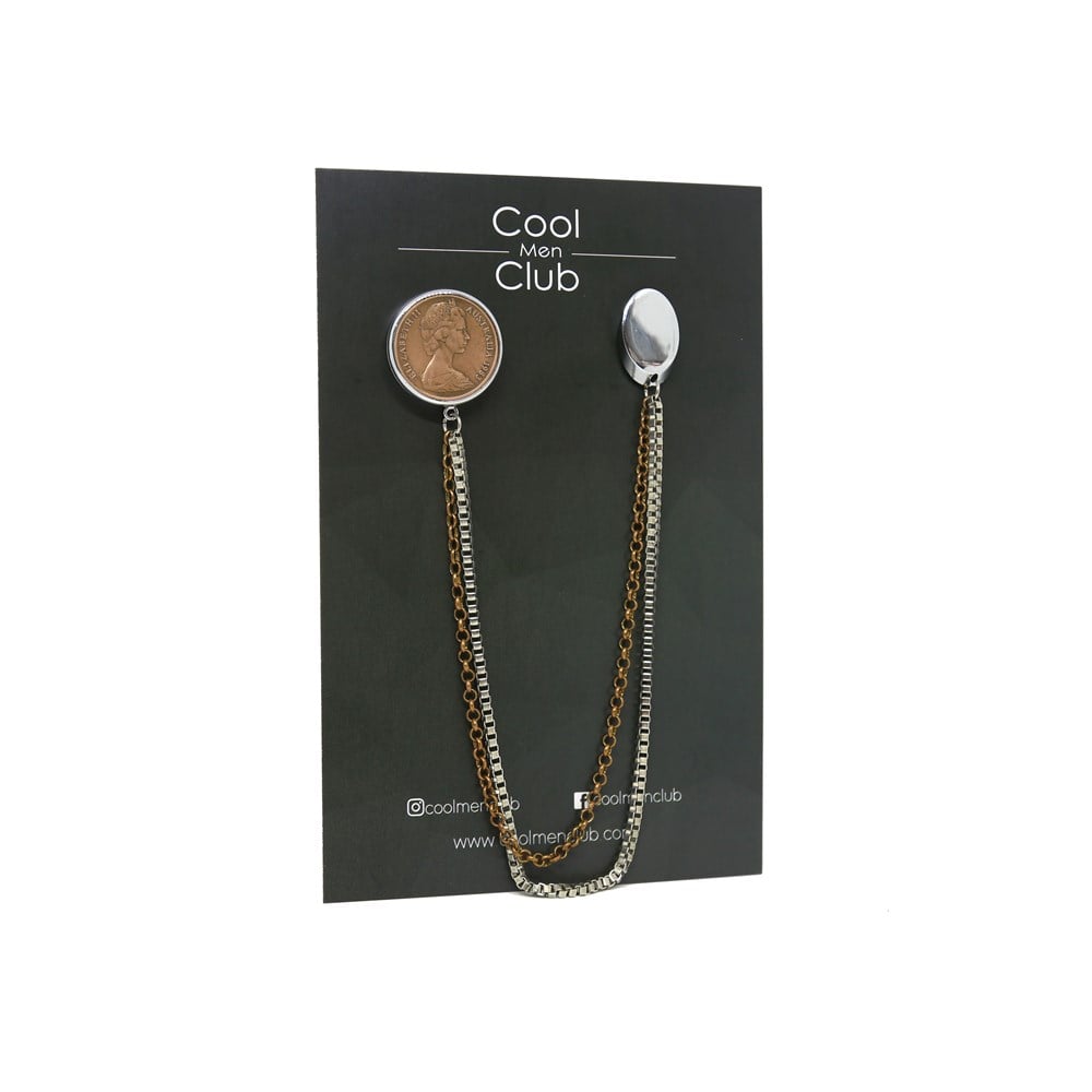 Eski Para Ceket Yaka İğnesi