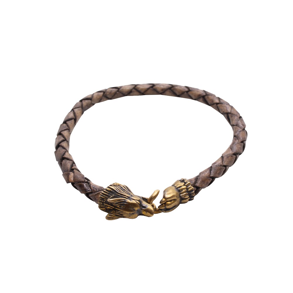 Leather Cool SeriesCMC8509Bronz Deri Bileklik 