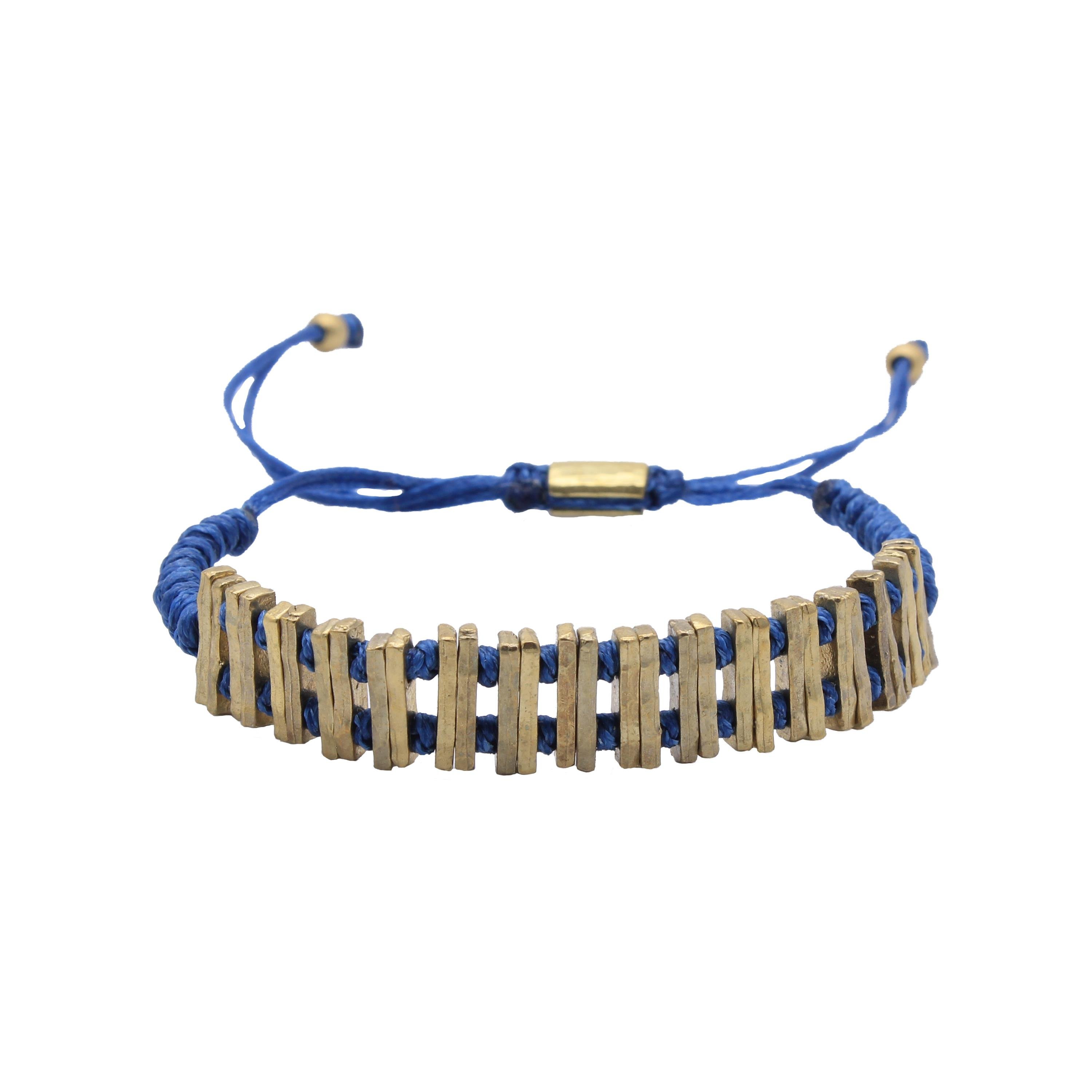 Stone Cool SeriesCMC2686Bronz Lacivert İp Bileklik