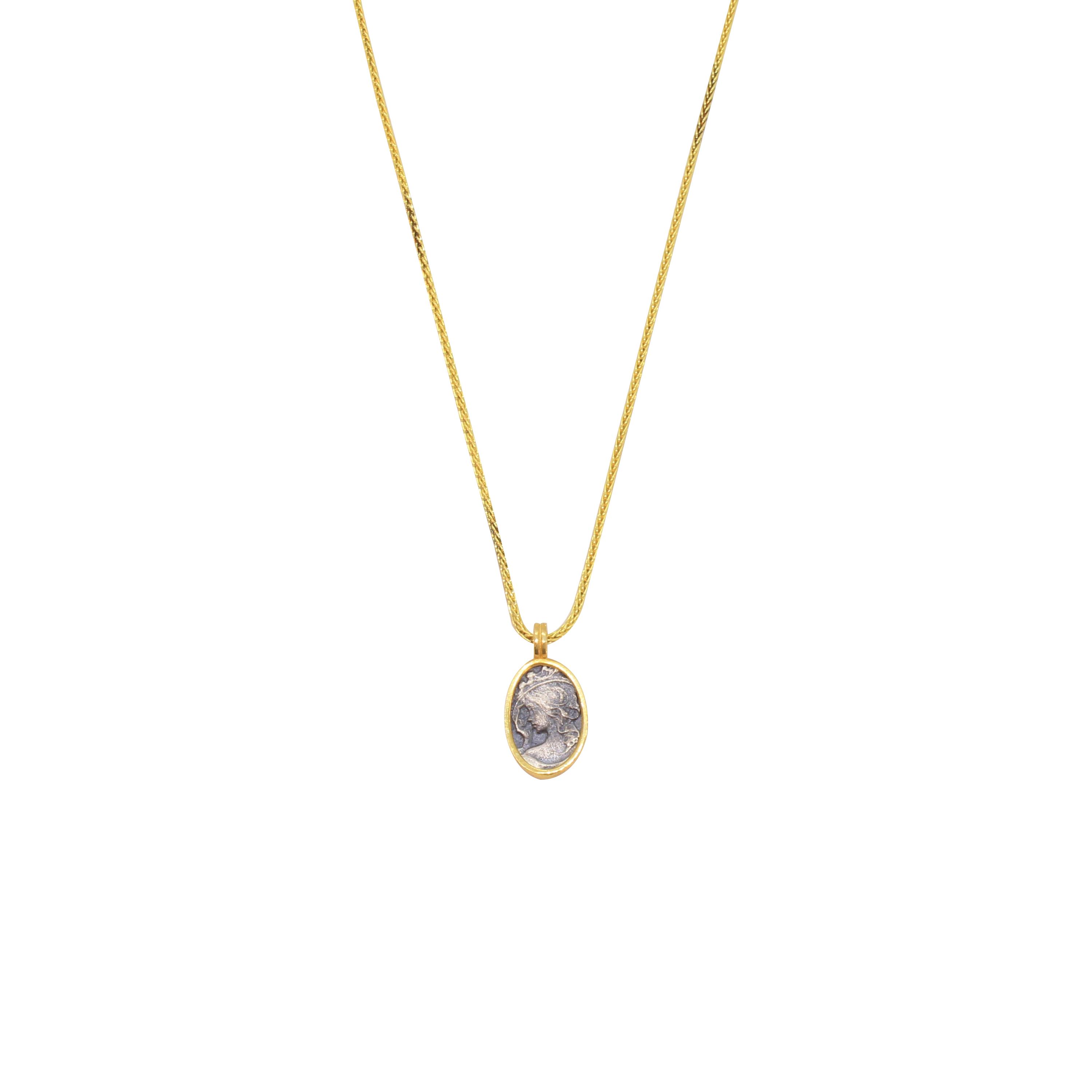 KolyeCMC2506Cameo Gümüş Kolye