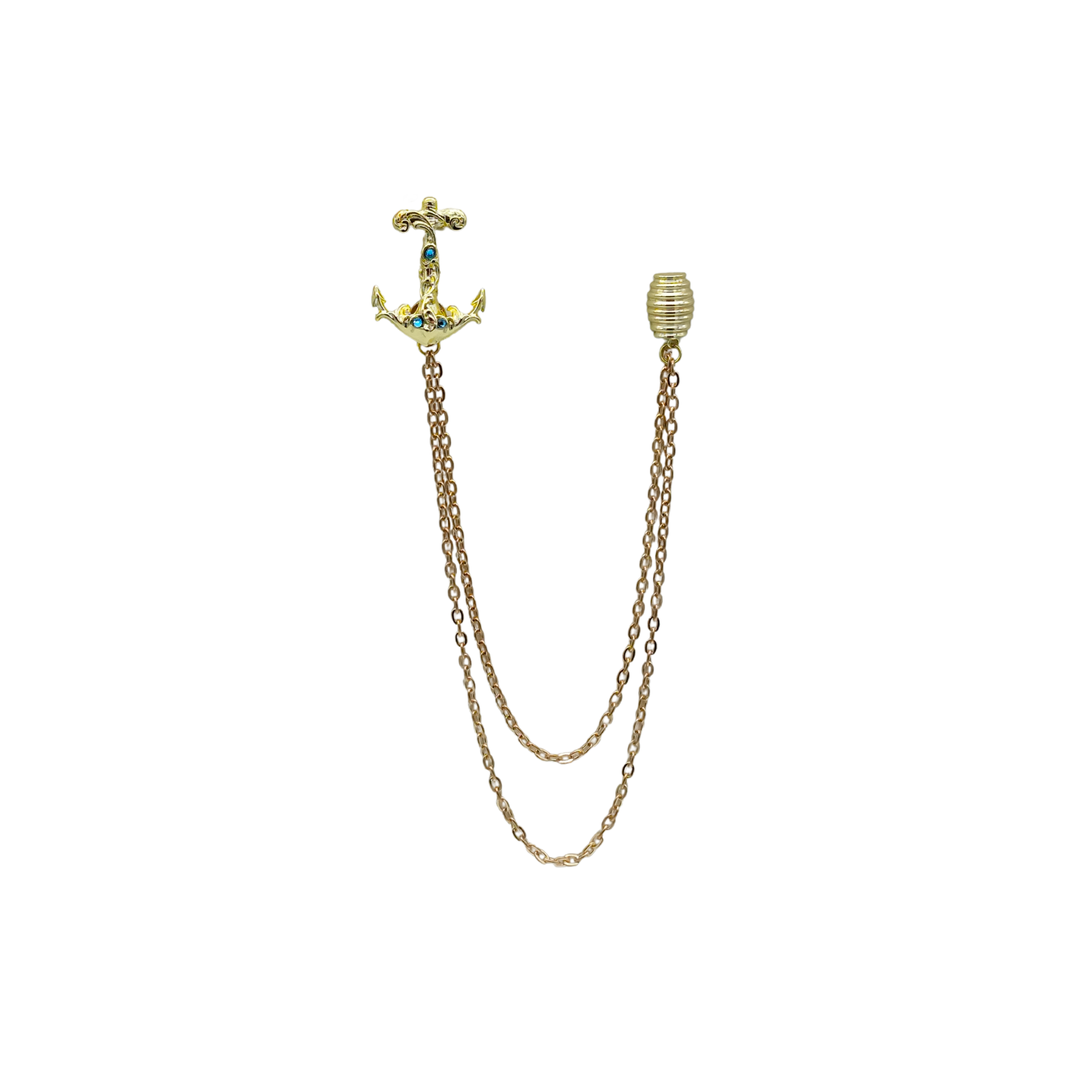 Yaka İğnesi & BroşCMC2816Çapa Figürlü Ceket Yaka İğnesi