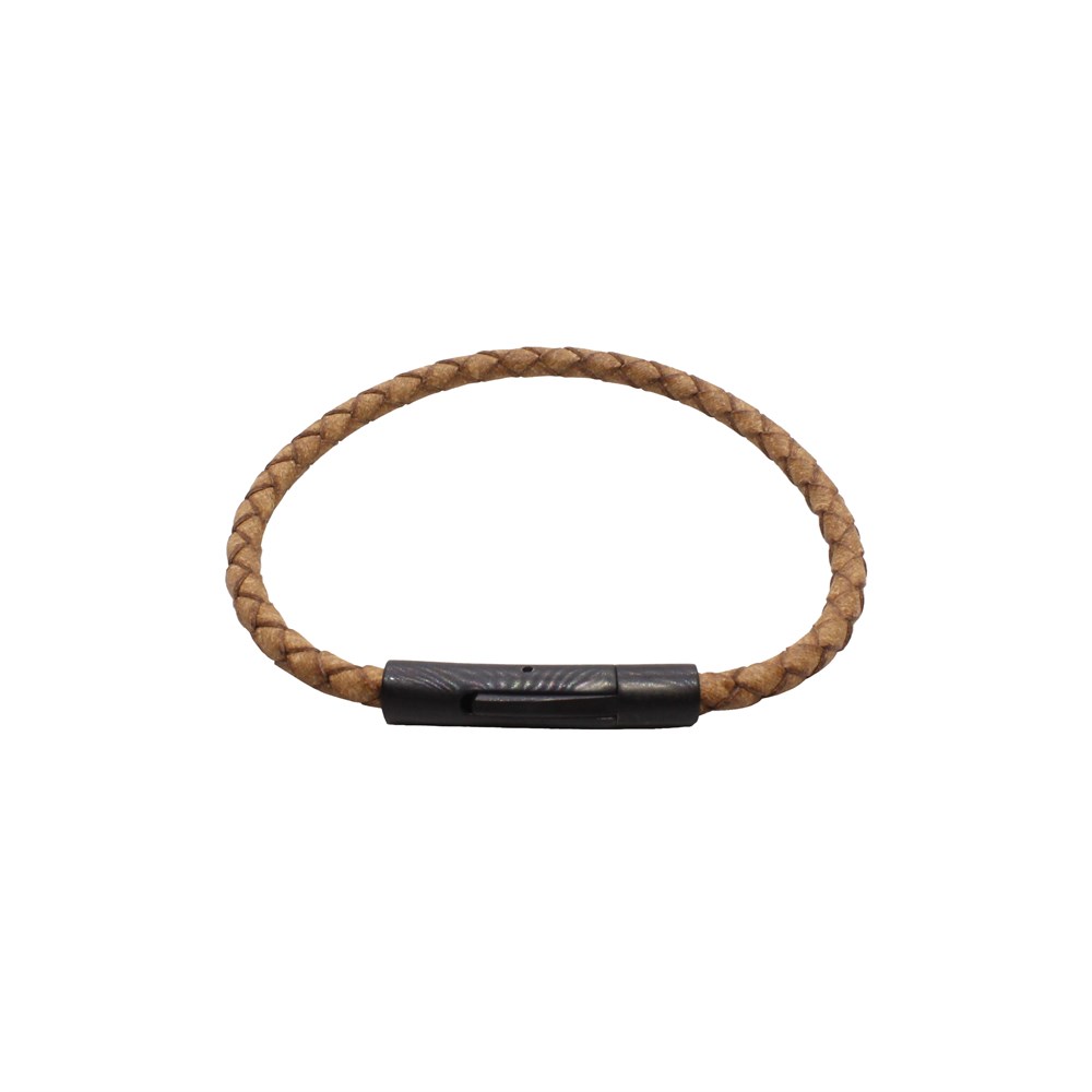 Leather Cool SeriesCMC8630Çelik Deri Bileklik