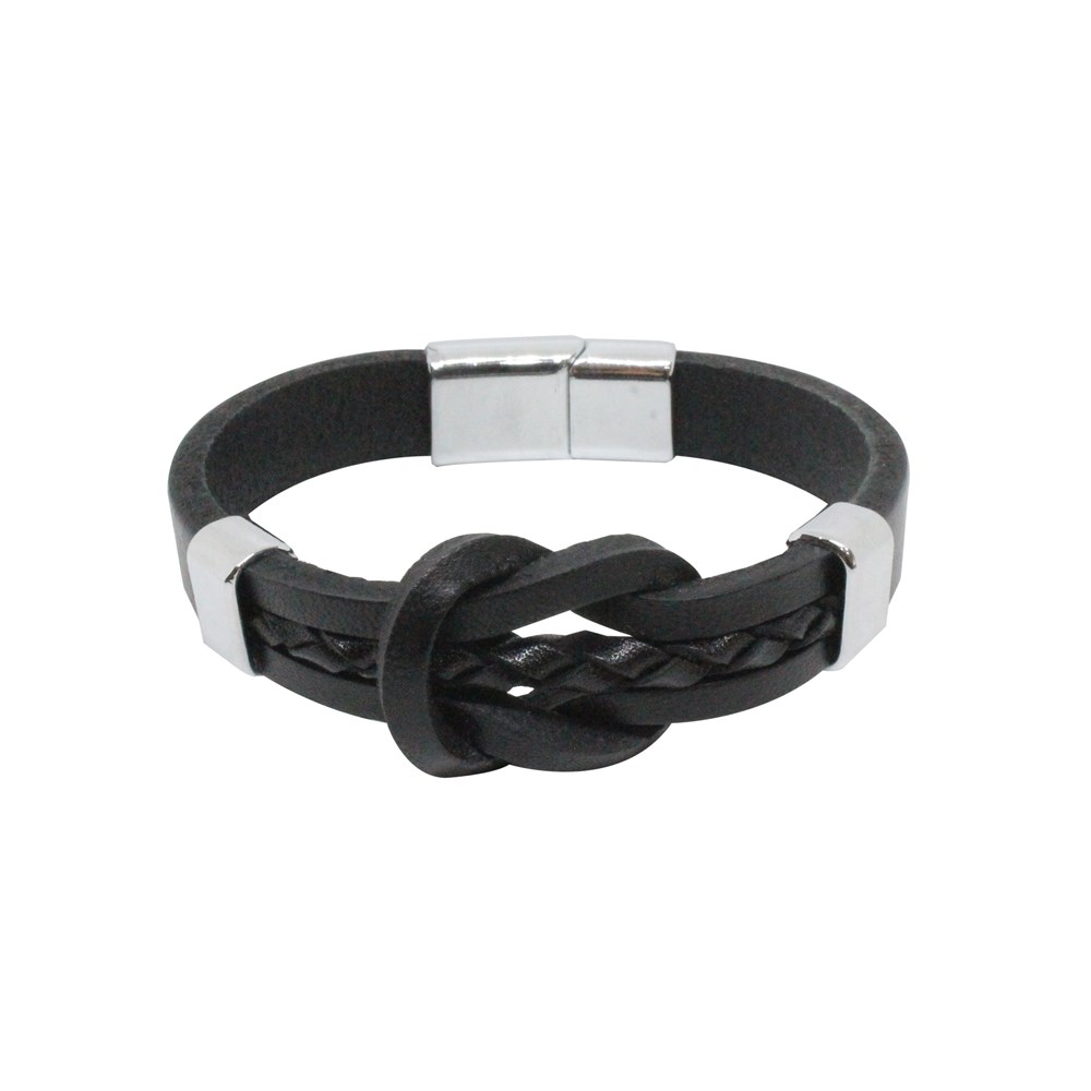 Leather Cool SeriesCMC6901Çelik Deri Bileklik